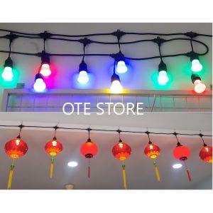 LM 30UNIT X E27 HOLDER STRING WIRE LIGHT WITH 10MTR WIRE + PLUG