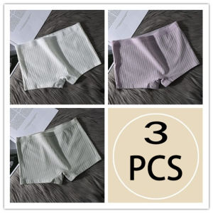 3PCS Seamless Panty For Women Cotton Boxer Shorts 2026 Korean Version Safety Bottom Pants