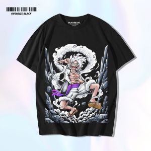 MADMAN Kaos Oversize One Piece Luffy Premium | Oversize T-shirt | Kaos Distro Oversize | Oversize T-shirt Pria | T-shirt Oversize Wanita | Kaos Oversize | HO | Oversize T-shirt