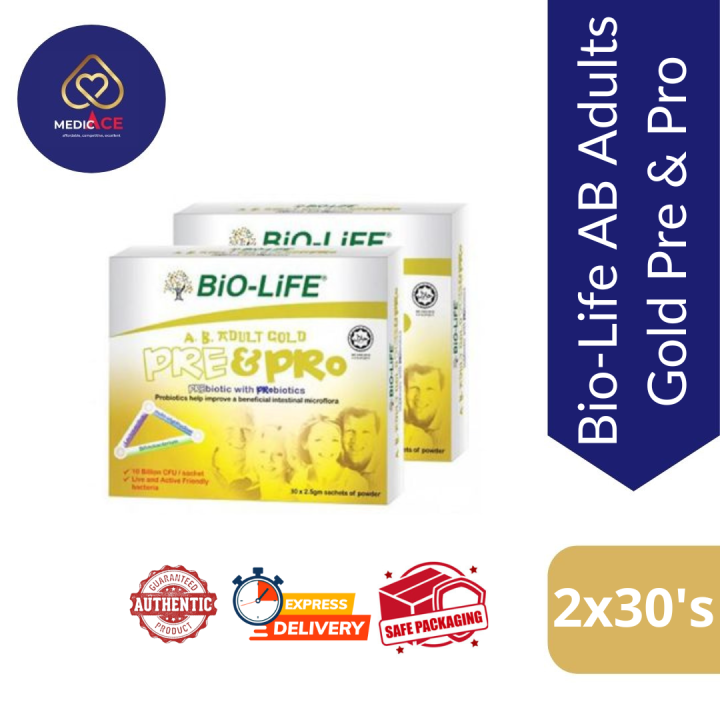 Bio Life A B Adult Gold Pre And Pro 2x30s Exp 06 2025 Lazada