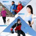 Syhood 8-Piece Fleece Headband Ear Warmers with Buttons - Stretchy Winter Running Sweatbands for Women and Men - Vivid Colors. 