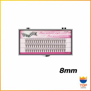 TOP ขนตาปลอมแบบธรรมชาติ /8/10/11/12/14 มม. ต่อขนตาแต่ละช่อ False Eyelashes