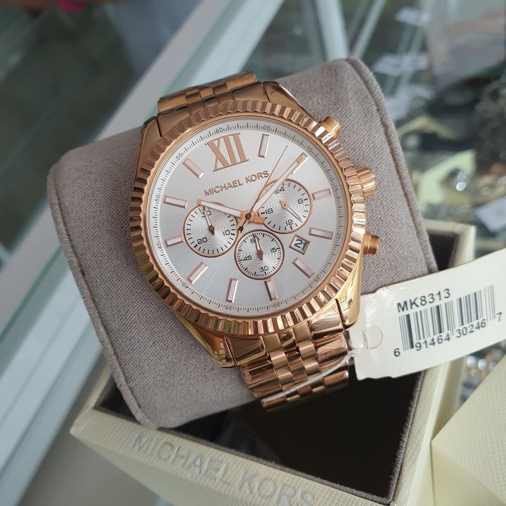 Mk lexington shop rose gold