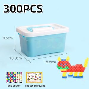 Educational Puzzle With Box Bullet-shaped Building Blocks Kids DIY Assembling Blocks Toy for Kids Indoor Play