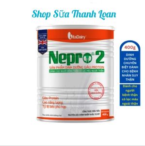 (HSD T7-2027) (Quét Mã QR - Tích Lũy Xu) Sữa Bột Nepro 2 400g Dành Cho Người Bệnh Thận Đã Chạy Thận - VitaDairy.
