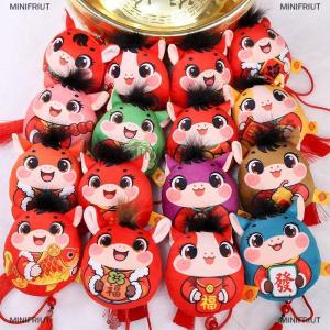 [COD] MINIFRIUT Horse Year Mascot Doll Pendant Chinese Zodiac Horse Tassel Pendant Backpack Hangings Decoration Gifts