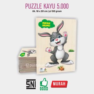 Puzzle Kayu Mainan Edukasi Anak Hewan Hewan Lucu - Puzzle Edukasi Murah /3 / King Puzzle Edukasi - EB