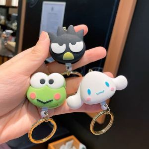 MYCOLOR Cute Multifunctiona Creative Kuromi Anti-lost Melody Door Car Key Penguin Frog Korean Key Chains Cartoon Keychain Children Keyrings Bag Pendant
