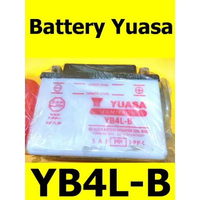 12v Motor Battery Yuasa YB4-L For EX5 Motor Bateri Basah Motosikal