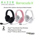 Razer Barracuda X (2022) Wired/Wireless Bluetooth+2.4GHz Over-Ear Gaming Headset with Microphone. 