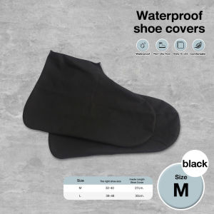 MLADEN Waterproof Raining Shoes Boot Covers Flexible Reusable Silicon Shoes Cover Soft Kasut Hujan Tak Licin Cover