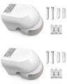 QWORK 110-220V PIR Motion Sensor Light Switch, 2 Pack, High Sensitive Waterproof Wall Sensor Light Switch for Outdoor&Indoor, 49-98FT Detection Distance. 