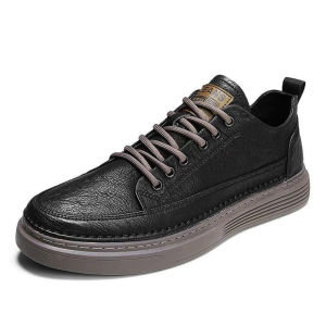 LAMALILI Mens Shoes Korean Fashion Sports For Mens Waterproof Leather Shoes#8869