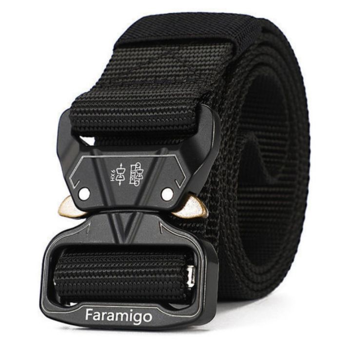 New Outdoor Sports Military Tactical Safety Nylon Metal Belt Cobra