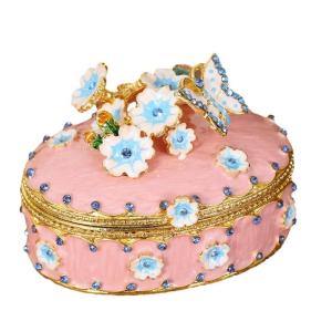 Portable Japanese Cherries Flowers Styles Box Carved Floral Organizers For Bride Parties Event