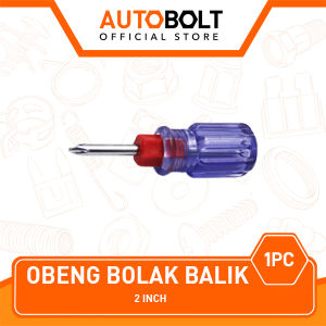 Obeng Transparant Bolak Bulak Balik BB Plus Ples Minus Mines 3 5 6 Inch Bening 2 Way