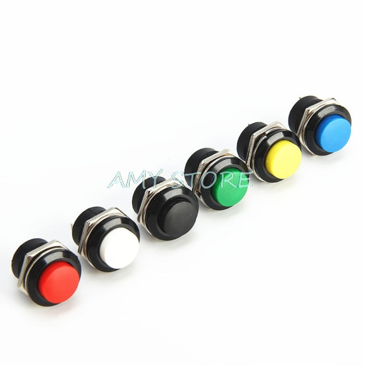10pcs Momentary Push Button Switch 16mm Momentary 6A125VAC 3A250VAC ...