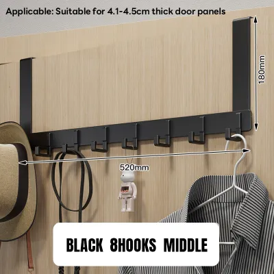 SGDoor Hanger Hooks No Drill Over The Door Aluminum Hook Hanger Clothes Clothes Hook 门后挂钩