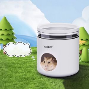 ER52858 ทนต่อการกัด รังน้ำแข็งหนูแฮมสเตอร์ ถอดออกได้ บรรเทาความร้อน รังปรับอากาศหนูแฮมสเตอร์ รังนอนหนู พลาสติกทำจากพลาสติก บ้านหนูแฮมสเตอร์ฤดูร้อน สำหรับหมีทองหนูหนูตะเภา