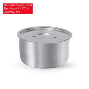 Chất lượng cao cấp thực phẩm bát cơm bằng thép không gỉ trứng hấp hầm bát có nắp đậy Bộ đồ ăn nhà bếp Nguồn cung cấp