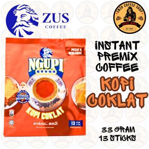 ZUS Ngupi - Kopi Coklat / Instant White Coffeemix Drink Twin Pack