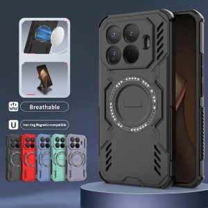For Xiaomi 15T Pro Case Shockproof Armor Phone Cover for Mi 15T Mi15T Xiaomi15T 15 T Pro 15TPro 5G Car Magnetic Holder Fundas