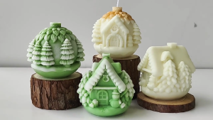 Christmas House Molds Casting Molds Silicone Mould Ornament Molds Plasters Molds Epoxy Resin Molds