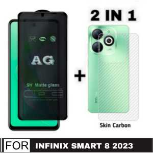PAKET 2 INC 1 TEMPERED GLASS AG MATTE / KACA HITAM / ANTI MINYAK INFINIX SMART 8 2023 / GT 10 PRO 5G / ZERO 5G 2023 / NOTE 30 / NOTE 30 PRO / HOT 30 / HOT 30I / ZERO 20 / HOT 20I / HOT20 5G 2022
