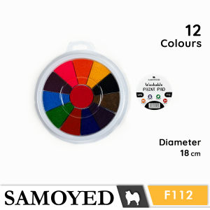 SAMOYED WPD Cat Lukis Anak / Jari / Tangan / Busa Cap / Stempel / Finger / Hand / Stamp Painting / Washable Paint Pad
