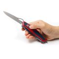 Victorinox มีดพับ Swiss Army Knives ( L ) -  Large Pocket Knives , Ranger 78 M Grip , Red/Black ( 0.9663.MC ). 