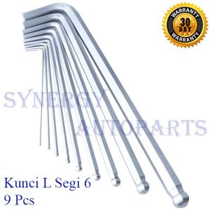 Kunci L Ballpoint Set Hex Key Tools 9 Pcs - 10007236