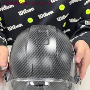 Carbon Fiber Pattern Safety Helmet With Visor Goggle For Engineer Industrial Work Construction Hard Hat CE EN397 ABS Cap For Men