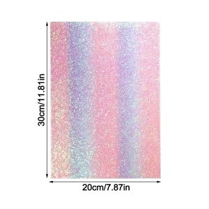 YYLINGX Rainbow Glitter DIY Fabric Ironing Cloth DIY Handmade Non Stick Baking Cloth Creative Gradient Beads Bean Paste Fabric Handmade Beads Toy