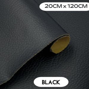 Penambal Sofa Jok Motor Mobil Sobek Stiker Kulit Langsung Tempel Ukuran 20 x 120 Cm Warna Hitam Putih Cream Dll | Bayar Di Tempat