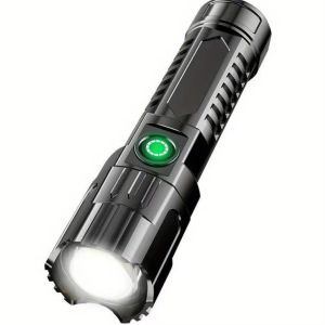 Portable High Intensity Flashlight With Telescopic Zoom For Outdoor Lighting便携伸缩变焦强光手电筒