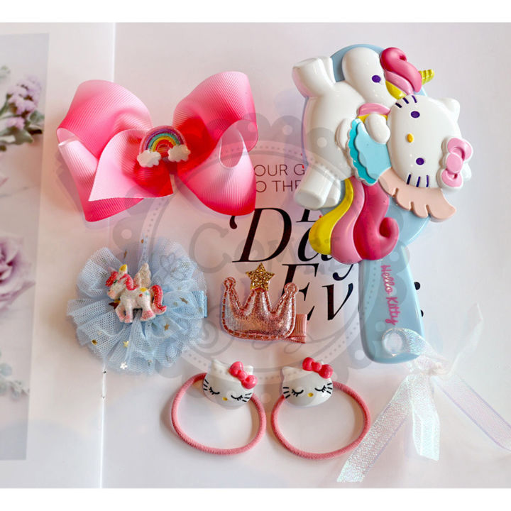 Comel Hello Kitty Hair Accessories Box Set Lazada