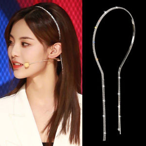 ที่คาดผมประดับเพชร แบบคุณใบเฟิร์น พิมพ์ชนก หรูหรามาก เพชรเป็นสายห้อยยาวประกายเเวววาวเกรดพรีเมี่ยมพร้อมส่งจากไทย