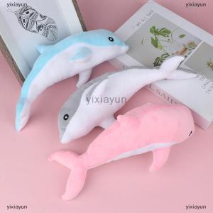[COD] yixiayun New 30cm Lovely Dolphin Plush Toys Stuffed Soft Cute Animal Dolls Sofa Decor