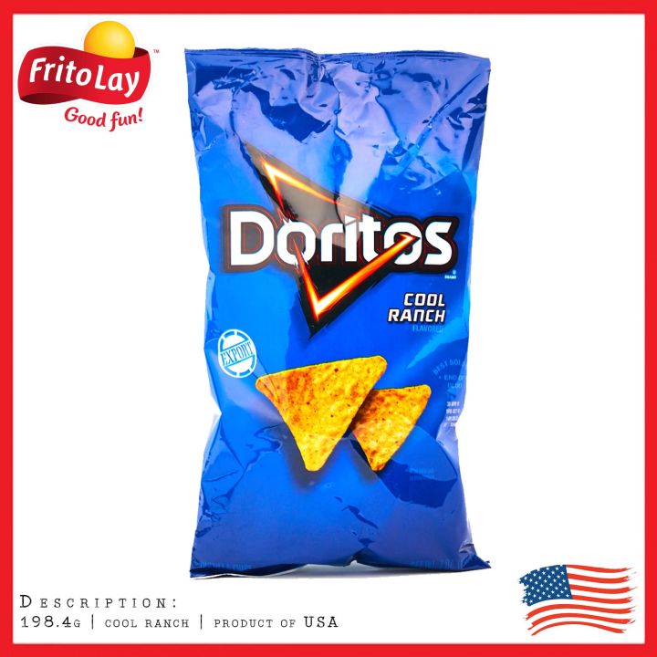 Fritolay­® Doritos Cool Ranch Tortilla Chips 7oz Imported Tostitos Lays ...