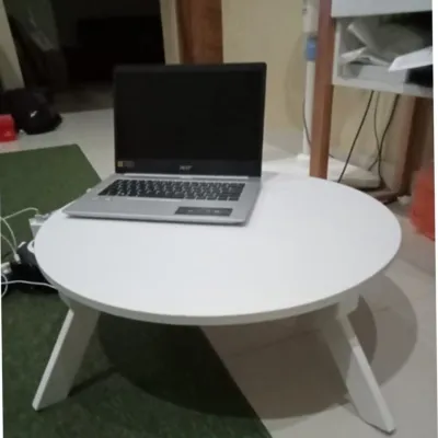 MEJA BULAT LESEHAN 50 CM