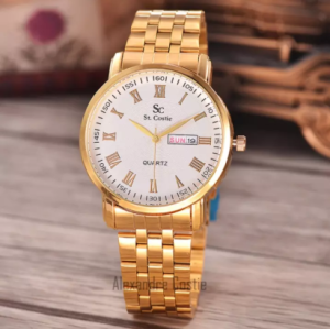 Saint Costie Jam Tangan Wanita - SC-RT-8037L-TH-GW-GOLD WHITE DIAL-AC