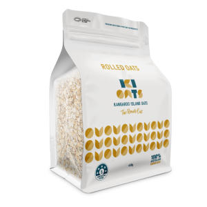 Kangaroo Island Oats Rolled Oats 450g - 100% wholegrain Oats Single Origin Kowari oat variety and all grains are grown on Kangaroo Island Australia