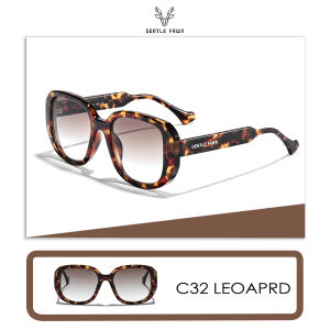 Gentle Fawn Kacamata Sunglasses Anti UV 400 Nylon HD Lens Anti Silau Bentuk Kotak Bahan TR90+Acetate Kuat Kokoh Fashion Pria Wanita 5617