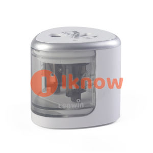 I know Multi-functional Automatic Electric Pencil Sharpener Operated with 2 Holes(6-8mm / 9-12mm) for Home School Student