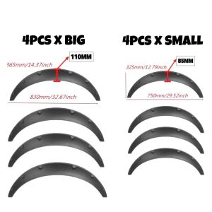 4PCS Universal Tyre Fender Flares Flexible Car Wide Body Wheel Cover Tire Cover Tayar Fender Car Bodykit myvi saga bezza