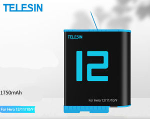 [Chính hãng] Telesin pin dock  cho Gopro Hero 11 10 9 12 - Pin Máy Quay Hành Trình GoPro Hero 11 GP-BTR-901 1750mAh (0502)