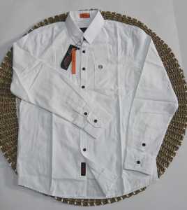 Kemeja VIODAN Terbaru 2025 IDOLA OFF White Cotton Sigaret Long Sleeve Shirt Kemeja Putih Pria
