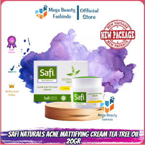 Safi Naturals Acne Mattifying Cream Tea Tree Oil | TTO 20gr | 45gr | Pelembab Wajah Berjerawat