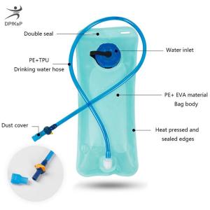 DP🔊🔥🔥🔥 ถุงน้ำพับพร้อมหลอดดื่ม2L Hydration bladder leak PROOF เครื่องมือกลางแจ้งอุปกรณ์เสริม Hydration Pack hiking Water BAG