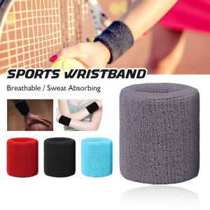 Stock Sport Wristband Sweatband Cotton Hand Band For Gym Tennis Squash Volleyball Basketball badminton
